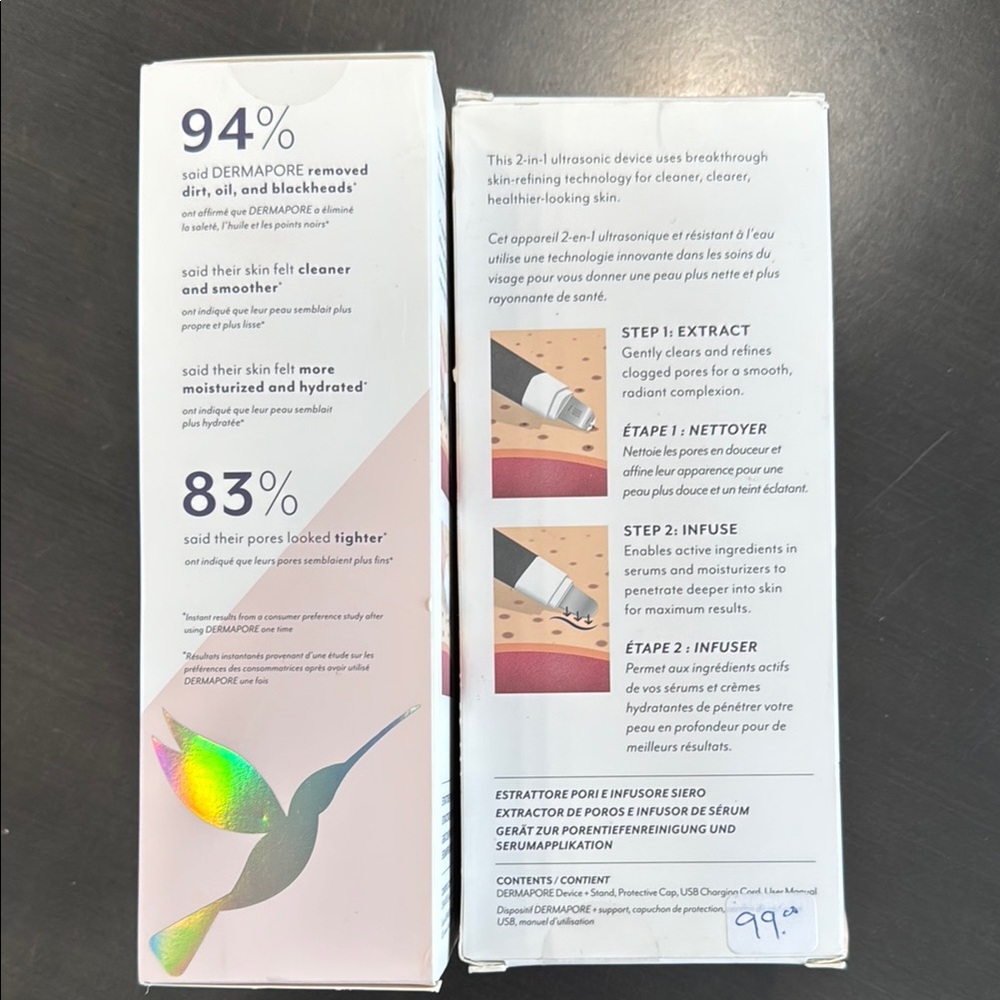 NWT Dermaflash Dermapore Pore Extractor & Serum Infuser - Picture 2 of 4